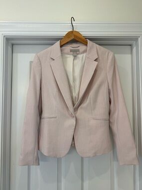 H&M Pale Pink Women's Single-Button Blazer